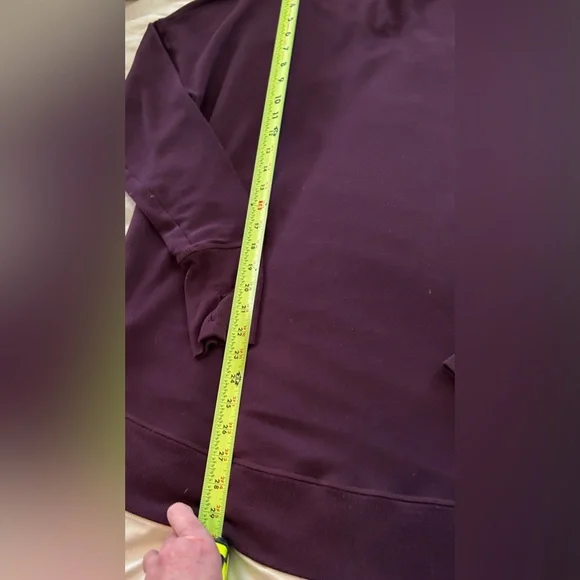 EUC Athleta Deep Purple Coaster Luxe Sweatshirt With Thumb holes,size Large-tall - Picture 11 of 15